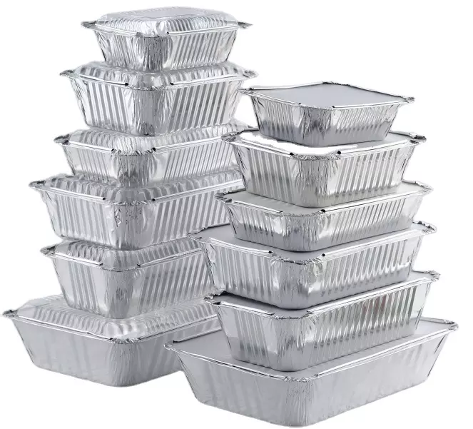 Custom Logo Aluminum Foil Containers for Food Packing - Eco-Friendly Take Out & Baking