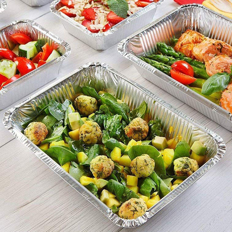 Eco-Friendly 8.6x6.3x2 Inch Aluminum Foil Steam Table Pans for Baking & Catering