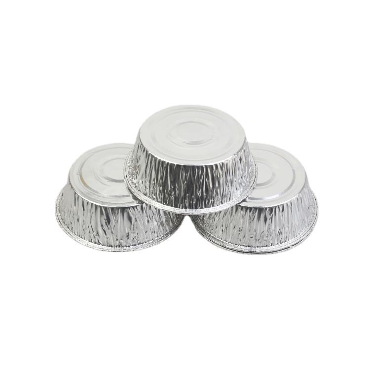 80ml Disposable Aluminum Foil Container with PET Lid for Cake