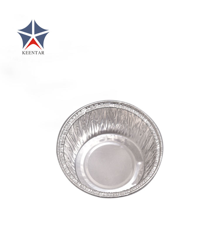 80ml Disposable Aluminum Foil Container with PET Lid for Cake