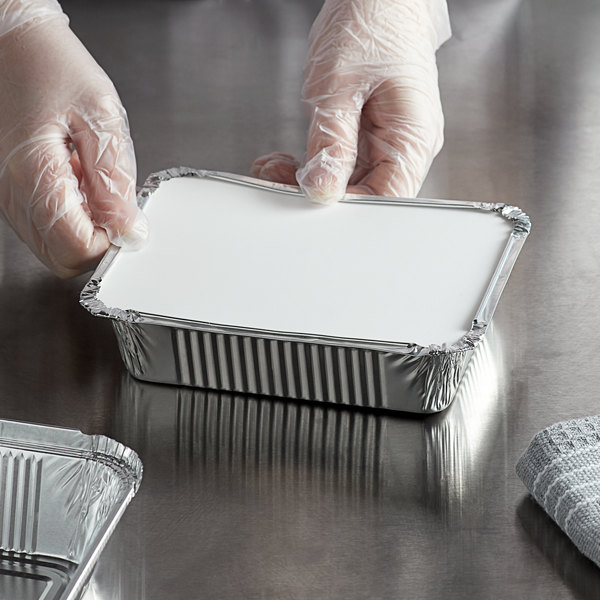 2.25 Lb Aluminum Foil Pans with Lids – Eco-Friendly Disposable Takeout Containers