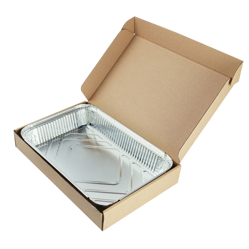 Airline Casserole Aluminum Foil Containers with Lid for Inflight Catering
