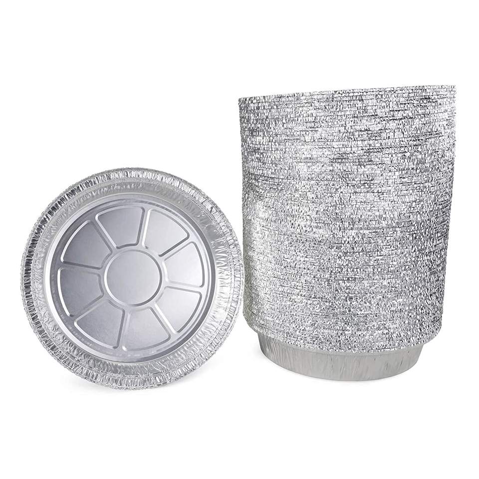 12-Inch Disposable Aluminum Foil Pizza Baking Pan - Round, Eco-Friendly, Oven Safe