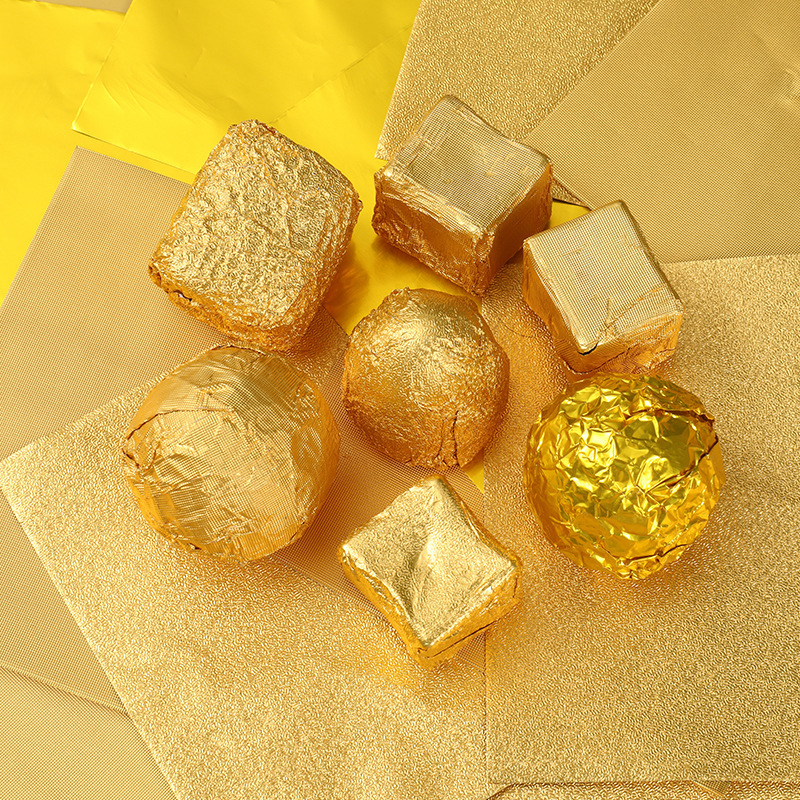 Custom Food-Grade Aluminum Foil Sheets for Chocolate Wrapping