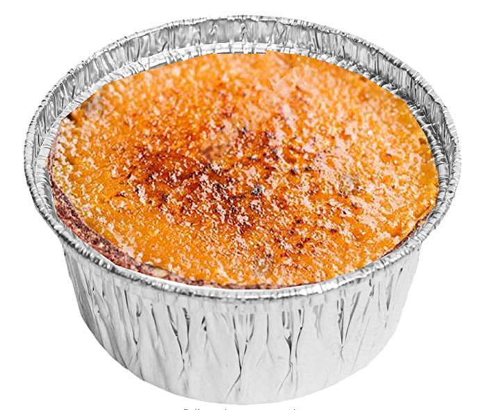 Eco-Friendly 230ml Round Aluminum Foil Container with Cardboard Lid