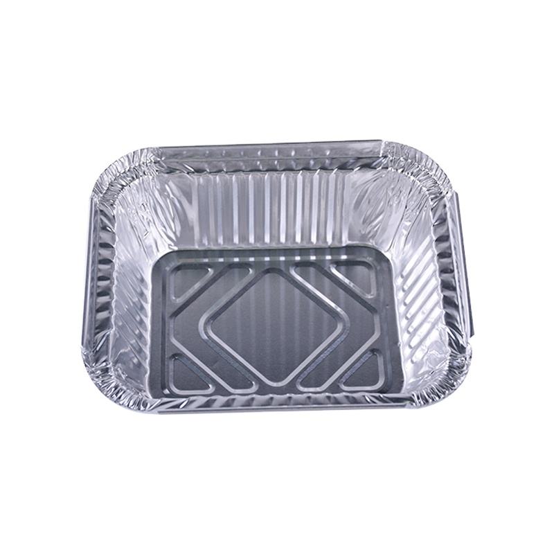 Eco-Friendly Rectangular Aluminum Foil Baking Pans with Lids | OEM Custom
