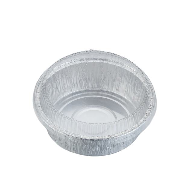 80ml Disposable Aluminum Foil Container with PET Lid for Cake