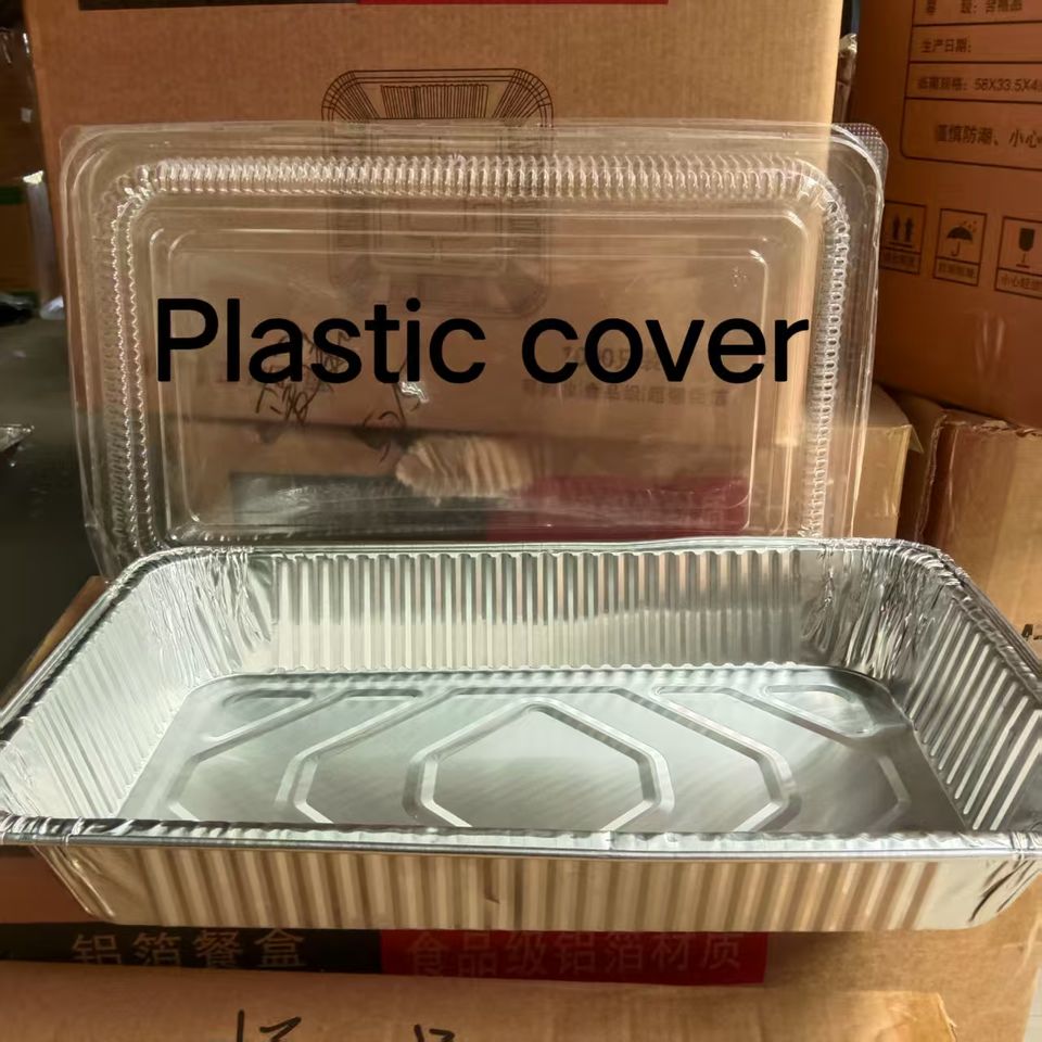 20-Inch Heavy Duty Aluminum Foil Baking Pan with ABS Lid - Food Grade, Disposable