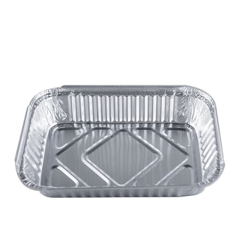 600ml Food Grade Aluminum Foil Bread Loaf Pan with Rectangular Lid
