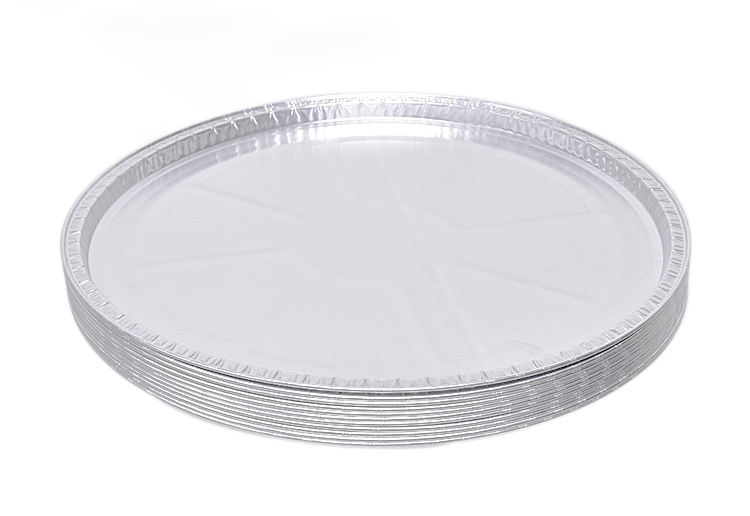 12-Inch Disposable Aluminum Foil Pizza Baking Pan - Round, Eco-Friendly, Oven Safe