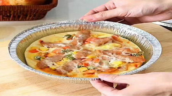 Round Aluminum Foil Containers with Cardboard Lid - 120ml for Baking & Takeout