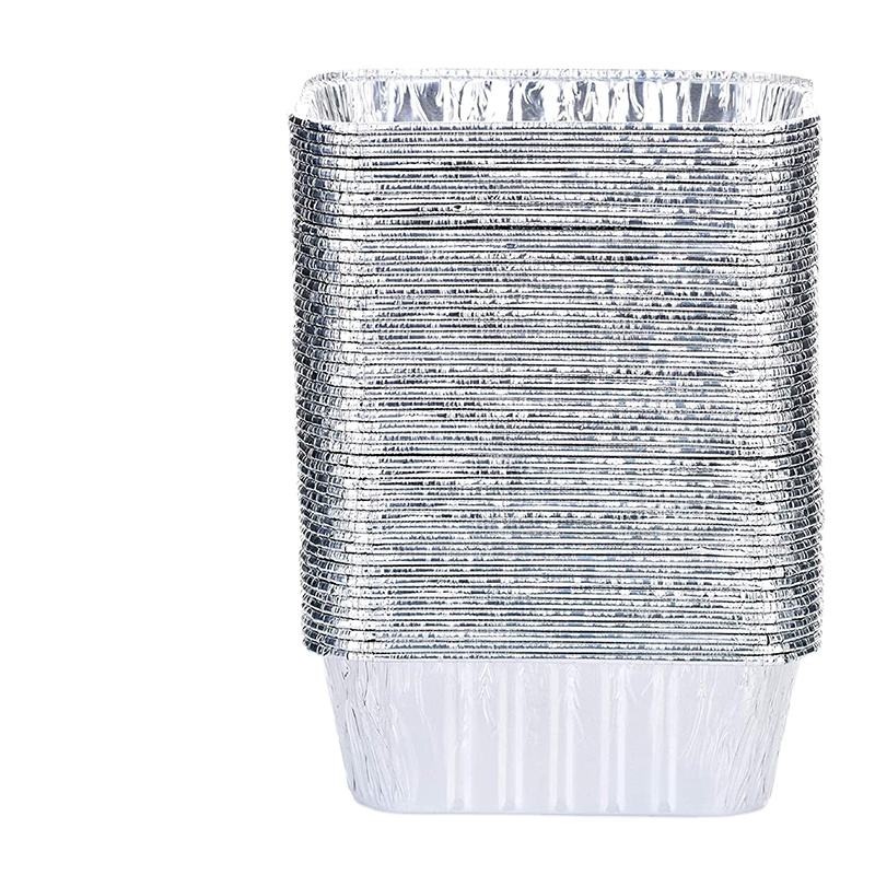 Eco-Friendly Rectangular Aluminum Foil Baking Pans with Lids | OEM Custom