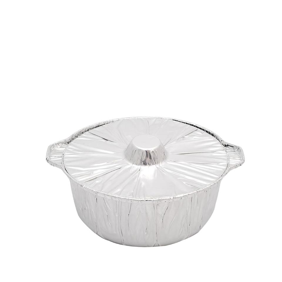 Heavy Duty Disposable Aluminum Foil Pans with Lids for Takeaway & Baking