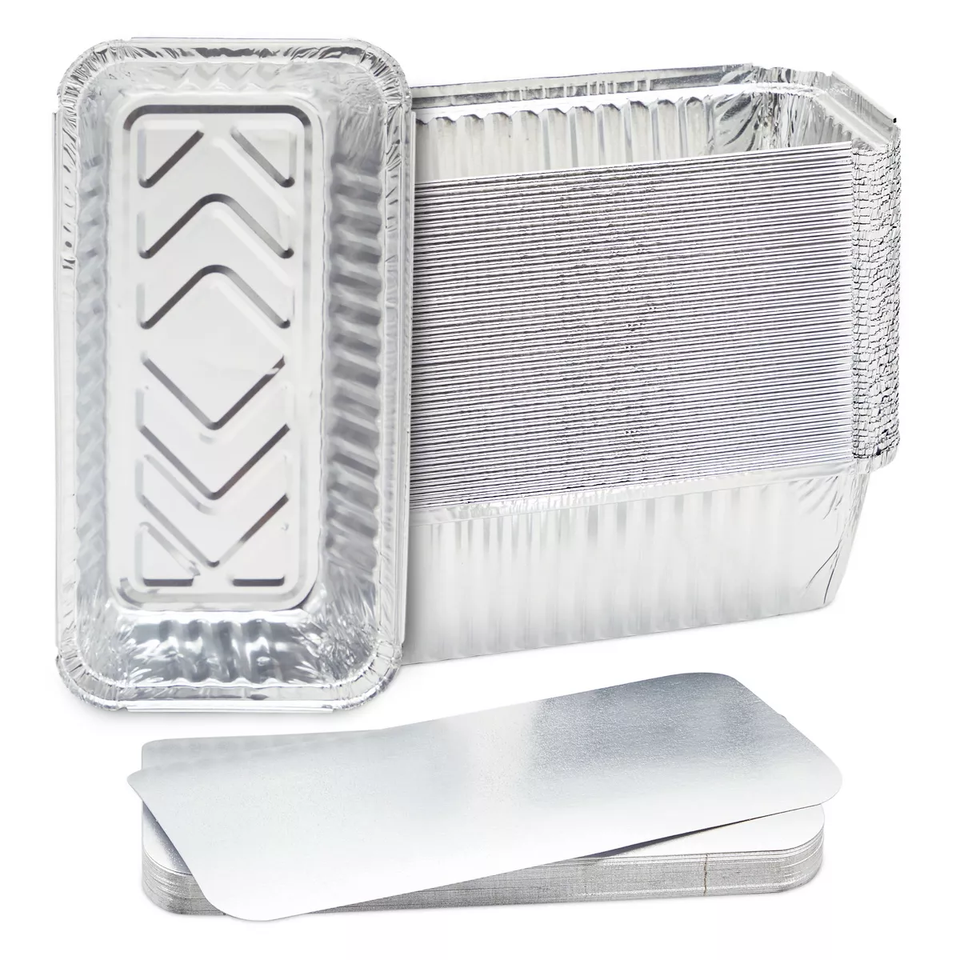 Custom 900ml Aluminum Foil Lunch Box – Disposable Takeout Mini Loaf Pan
