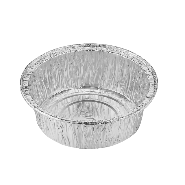 Eco-Friendly Disposable Aluminum Foil Cake Container with PET Lid - 130ml