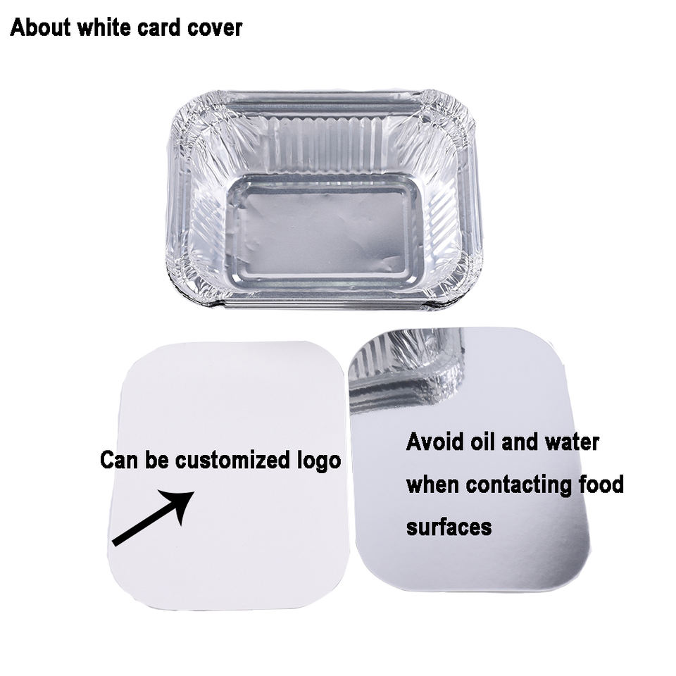 Custom Logo Aluminum Foil Containers for Food Packing - Eco-Friendly Take Out & Baking