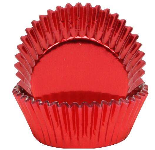 Eco-Friendly Paper Aluminum Foil Muffin Cups - Rose Gold Baking Cup Liners